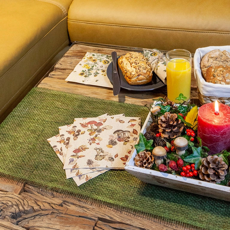 Serviettes en papier - Champignons