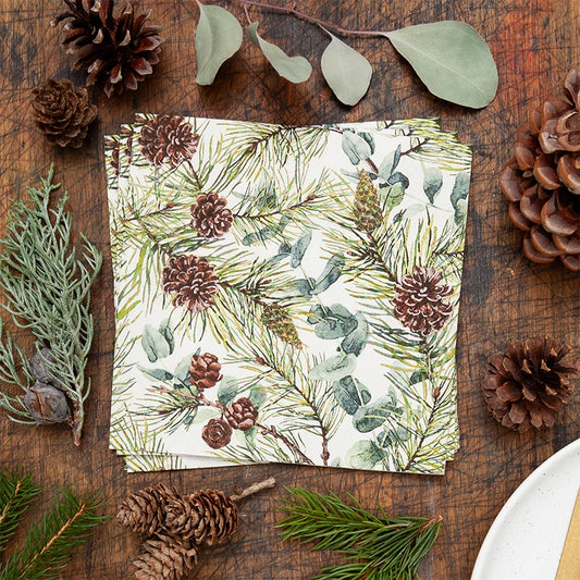 Serviettes en papier - Eucalyptus