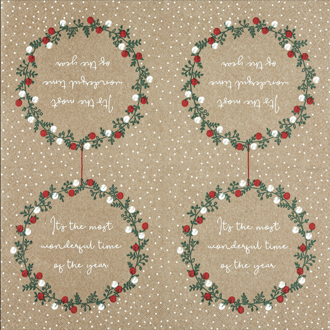 Serviettes en papier - Wonderful Time