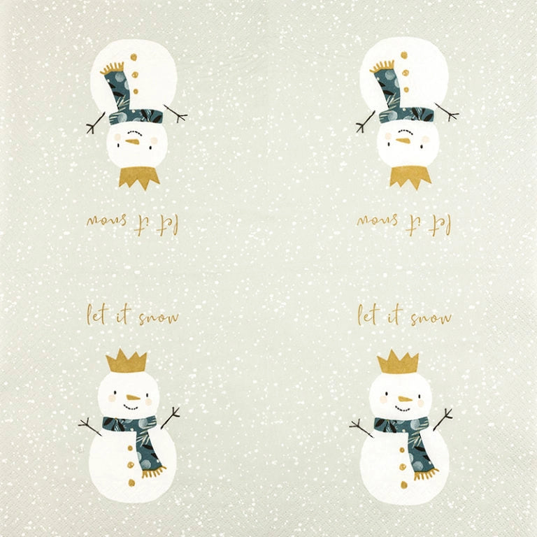 Serviettes en papier - Snowman