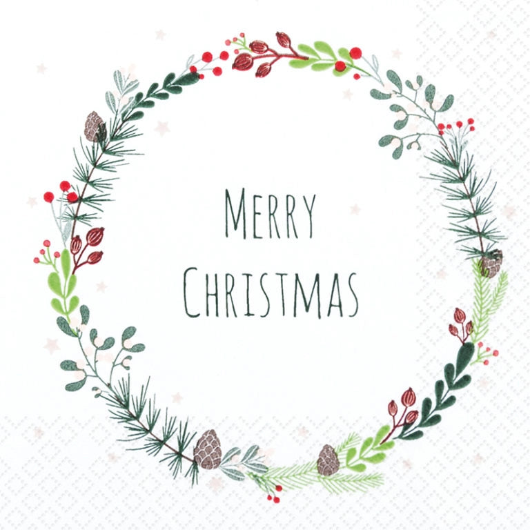 Serviettes en papier - Merry Christmas