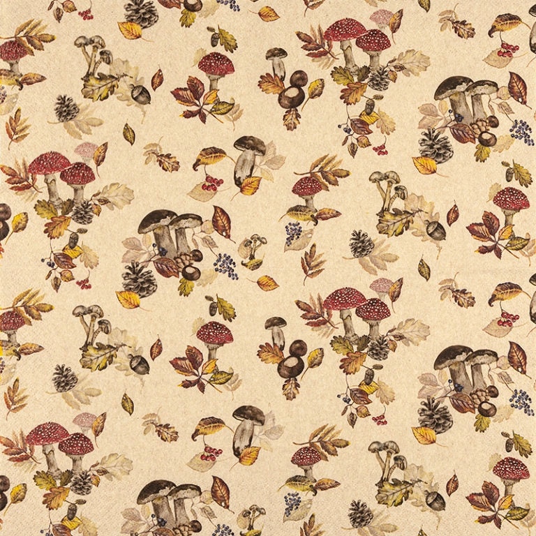 Serviettes en papier - Champignons